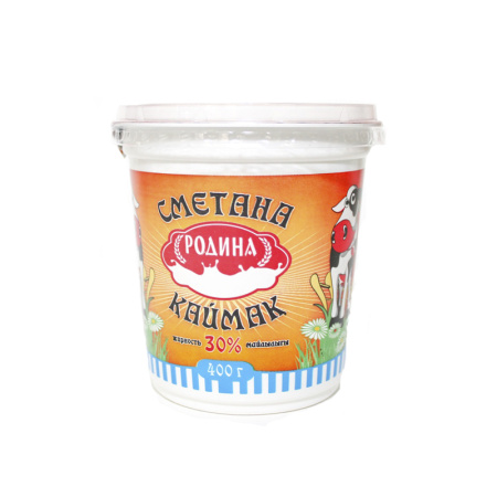 Сметана РОДИНА 30% 400г п/у