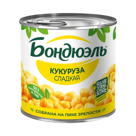 Кукуруза BONDUELLE Сладкая 340г ж/б