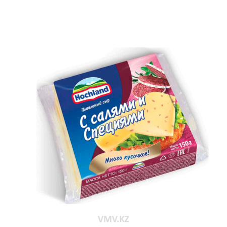 Сыр HOCHLAND С салями и специями 150г м/у