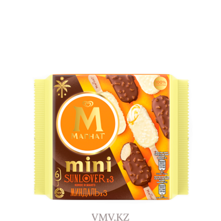 Мороженое ИНМАРКО Магнат Mini Миндаль кокос и манго 276г