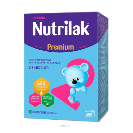 Смесь NUTRILAK Сухая молочная Premium + 2 Последующая 600г