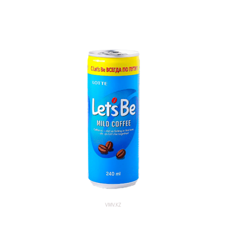 Напиток LOTTE Кофейный Let’s Be Latte 240мл ж/б