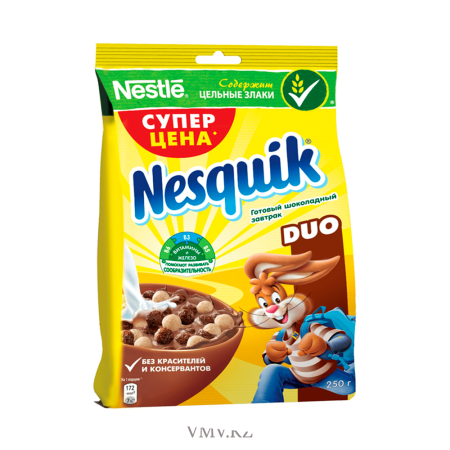 Завтрак NESQUIK Duo Со вкусом темного и белого шоколада 225г м/у