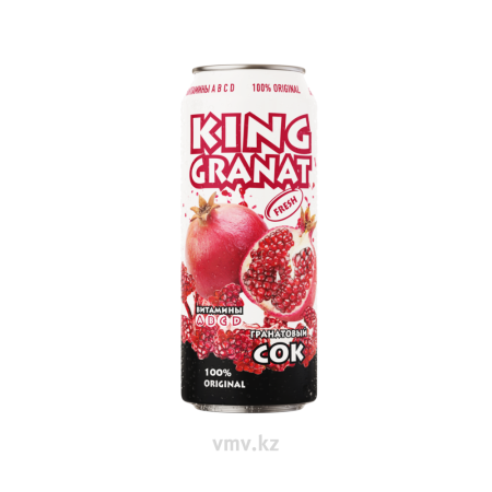 Напиток KING GRANAT Безалкогольный газированный 0,45л ж/б